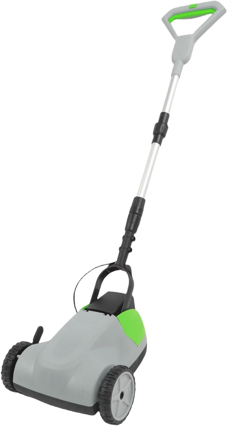 Generic Schnurloser Rasenmäher Abnehmbarer Griff Einfacher Speicher 1,06 Bis 2,2 Zoll Schneidhöhen Batteriegelbgelb Gelb (EU-Stecker)